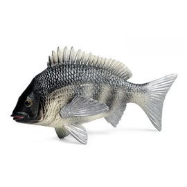 S.T.S.G Sea Bream, Chinu, Fish, Black Sea Bream, Figurine, Figurine, Decoration, Interior, Object, Figurine, Miscellaneous Goods, Cute, Unique, Fishing, Gift, Decoration (Black Dye)