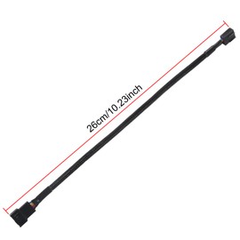 4pcs 4 Pin Fan Extension Power Cable Computer PC Fan Power Extension Cable for PWM Fan Computer ATX Case (1 to 1)