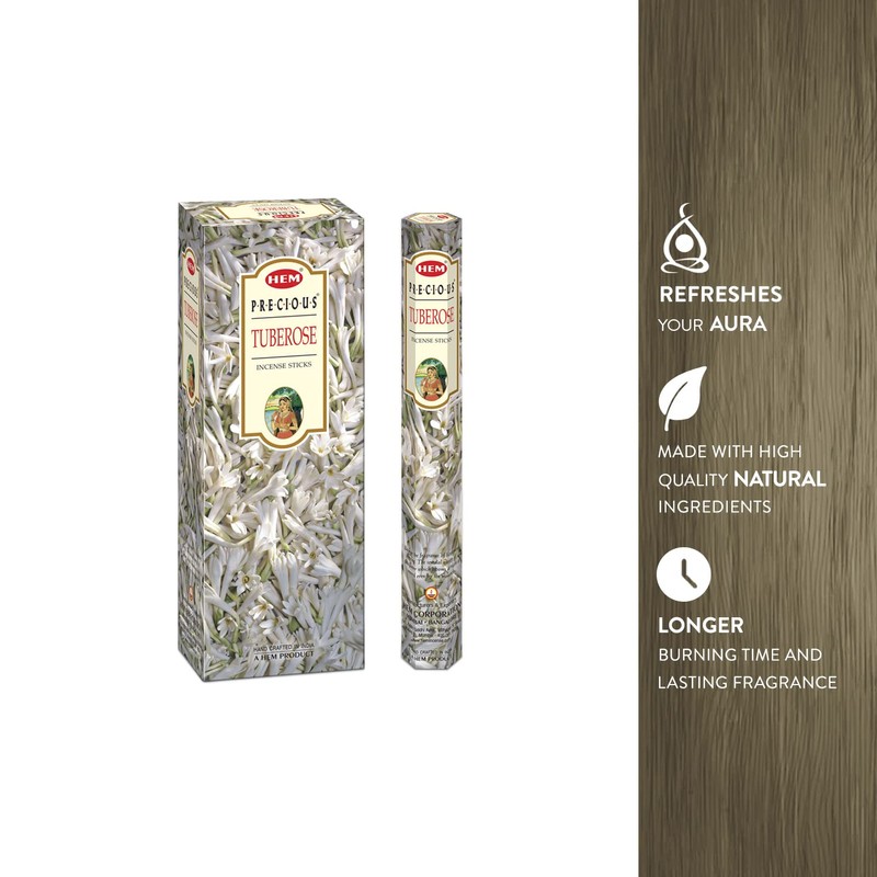 Hem Precious Tuberose Incense Sticks (9.3 cm x 6.0 cm