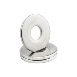 M6 Washers, M6 x 18mm Penny Washers, (Pack of 50) A2 304 Stainless Steel Washers, Flat Repair Washer, Large Metal Washers, Plain Round Chrome Washers for Screws & Bolts