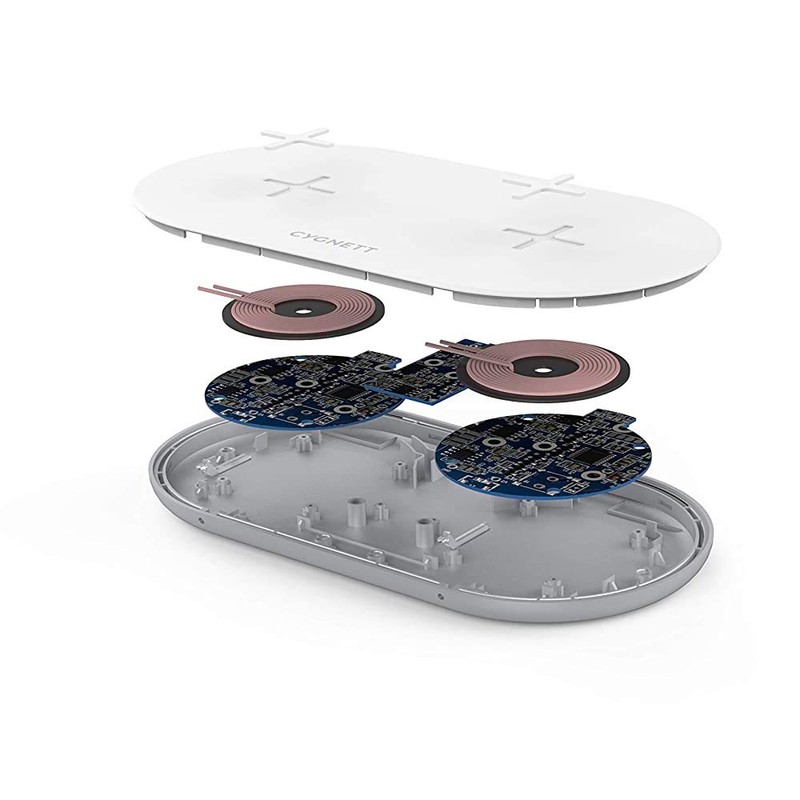 Cygnett TwoFold 20W Dual Wireless Charger - White
