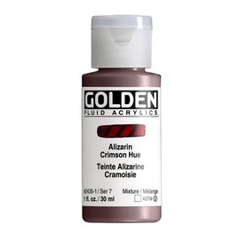 Pro-Art Golden Fluid Acrylic Paint 1 oz-Historical Alizarin Crimson Hue