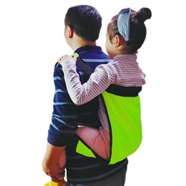 Green Double Layer Kids Soft Carrier Lightweight Toddler Carrier Outdoor for Short Trips Hiking Lift Sling Back Pack Belt Transferring Children to Car,Wheelchair,Vehicle,Bed