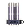 VESSEL GS5P-GPU Double-Ended Rigid Bit Galaxy Purple 5 Piece Set