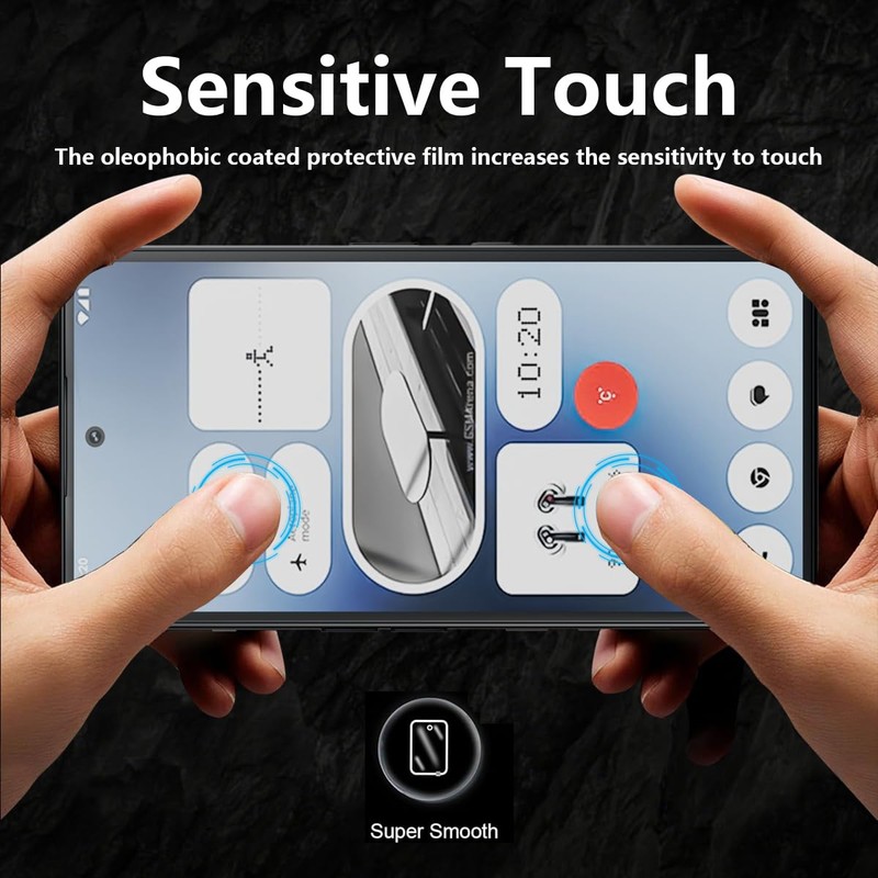Cmiuubrer 2 Pack Privacy Tempered Glass for Nothing Phone (3a)