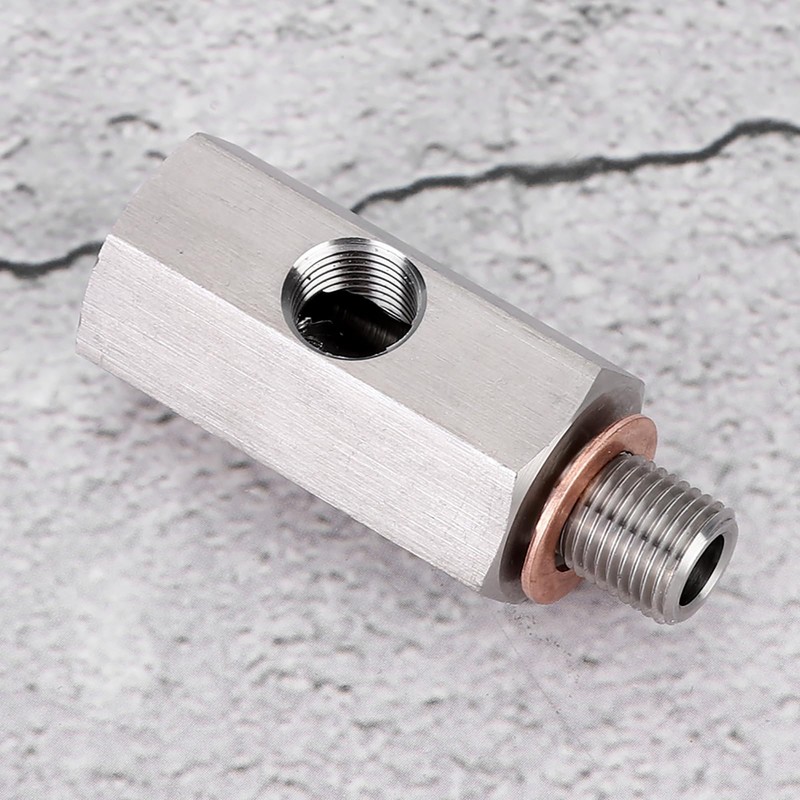 Suuonee Turbo Pressure Adapter Turbo Adapter Oil Pressure Sensor Tee
