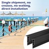 Maasechs Dock Bumpers Full Face Edge PVC Profile Guard with