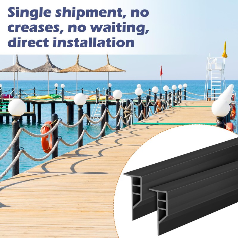Maasechs Dock Bumpers Full Face Edge PVC Profile Guard with