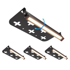 Raxjov 4 Pack 7 Inch Retaining Wall Lights, 5W LED Hardscape Lighting 12V AC/DC Low Voltage Step Lights Outdoor, 2700K Soft White IP65 Waterproof Landscape Lighting for Patio Walls Stairs