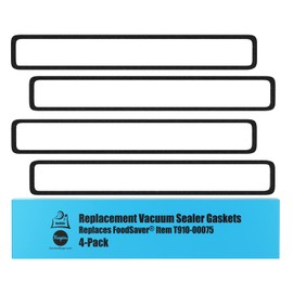 Replacement Gaskets (4 Foam Gaskets) for FoodSaver - Fits FM2000, FM2010, FM2100, GM2050, GM2150 Series Vacuum Sealers (Replaces FoodSaver Item 176870-000-000) by OutOfAir