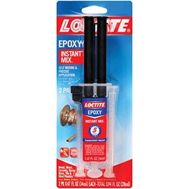 Loctite Epoxy Instant Mix 5 Minute, 0.47 fl. oz. Syringe (Pack of 2)