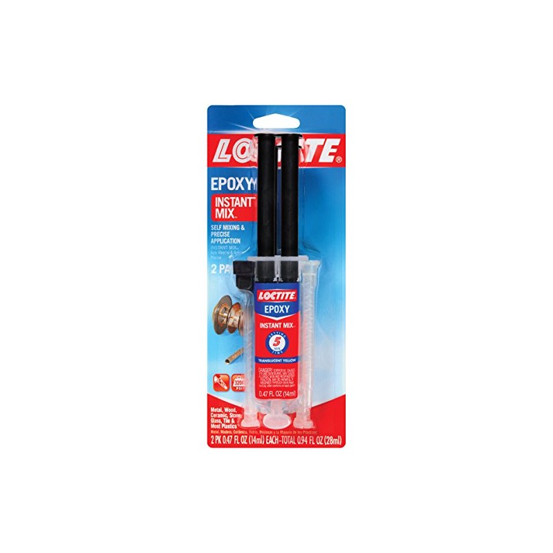 Loctite Epoxy Instant Mix 5 Minute, 0.47 fl. oz. Syringe