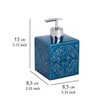 WENKO Cordoba Blue-Dispenser for Liquid soap, 8.5 x 8.5 x