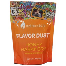 Melissa Cookston Flavor Dust | Chicken Wing Coating & Wing Dust for BBQ and Cooking | Award Winning & Competition Style Barbecue Dry Rub | Honey Habanero, 6 Oz