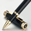 MCNTEIK Black Rollerball Pen With 24K Gold Finish, Luxury Grade