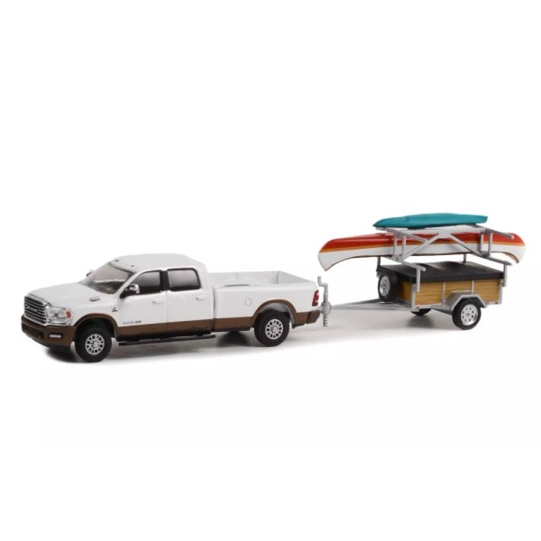 Greenlight 2022 DODGE RAM 2500 & TRAILER W/ACCESSORIES 1/64 scale