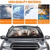 Funny Otter Family Car Front Windshield Sun Shade, Cool Otter