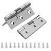 2Pcs Self-Opening Spring Hinges,Self-Closing Spring Door Hinges, Automatic Closing Hinges