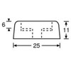 Adam Hall Hardware 4900 M24 AH, Set of 24 Rubber