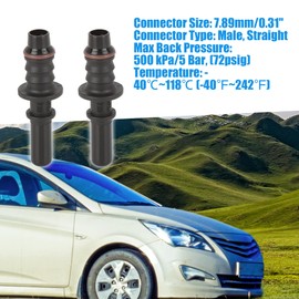 A ABSOPRO ID8 Fuel Line Hose Straight Quick Release Connector 7.89 mm