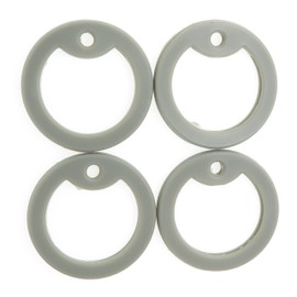 Yippo Accessories Grey Silicone Military Army Navy Air Force Marines Dog Tags Rubber Silencers - Pack of 4