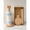 Kitchen Roll Holder, Wooden Paper Towel Holder Free Standing, Cute