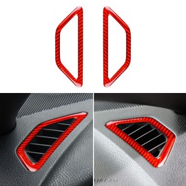 AIRSPEED Subaru BRZ ZC6 Toyota 86 ZN6 Exclusively Vent Panel Cover Carbon Fiber Side Air Conditioner Vent Vent Frame Custom Dress Up Vehicle Specific Design for 2012-2020 Car Styling Accessories (Red)