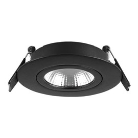 Integral ILDL65L006 Lux Ultra Slim Tilt 6.5w LED Downlight, matt Black, IP40, 4000k, 670lm, 36° Beam
