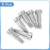 sourcing map 6Pcs 304 Stainless Steel Shoulder Bolt 5mm Shoulder