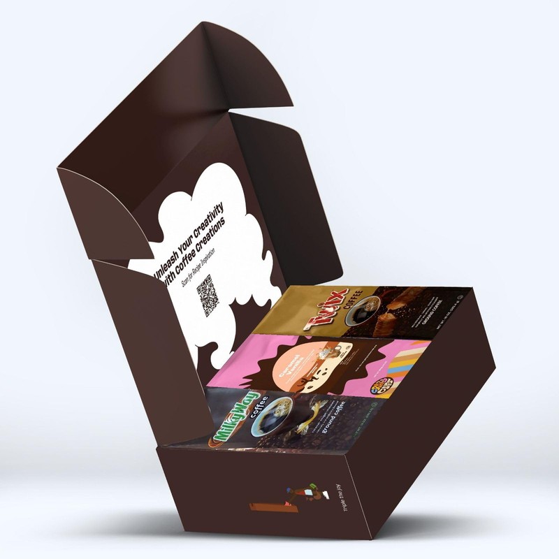 Perfect Samplers Flavored Ground Coffee Gift Box Variety Pack, Milky