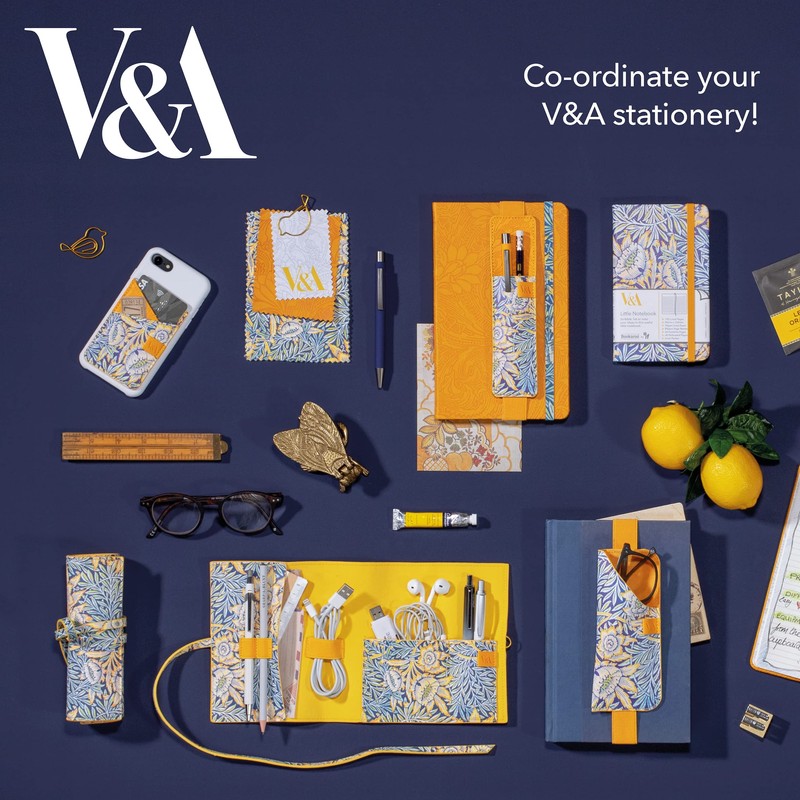 IF V&A Bookaroo Pen Pouch, Yellow, One Size, Morris Tulip