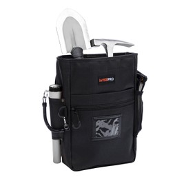 WISEPRO Drop Pouch for Finds, Waist Bag for Metal Detector and Accessories, Portable Fund Bag with Pockets and Holster for PinPointer