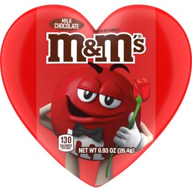 M&M'S MILK CHOCOLATE FUN SIZE FILLED HEART, 0.93 Oz (12 Count)