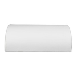 SSWBasics Half Moon White Faux Leather Bracelet Holder - Elegant Bracelet Holder Display - Premium Bracelet Display Stand, 8 1/4"L x 5"W x 2 1/2"H