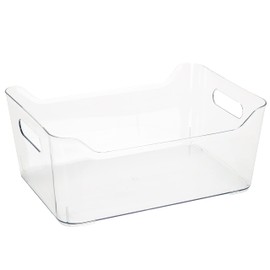 Simplify Large, Super Clear Storage Tote Bin