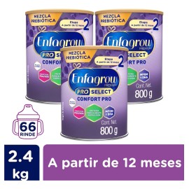 Fórmula Infantil Enfagrow Confort 2 a partir de 12 Meses Pack X3 2.4 Kg