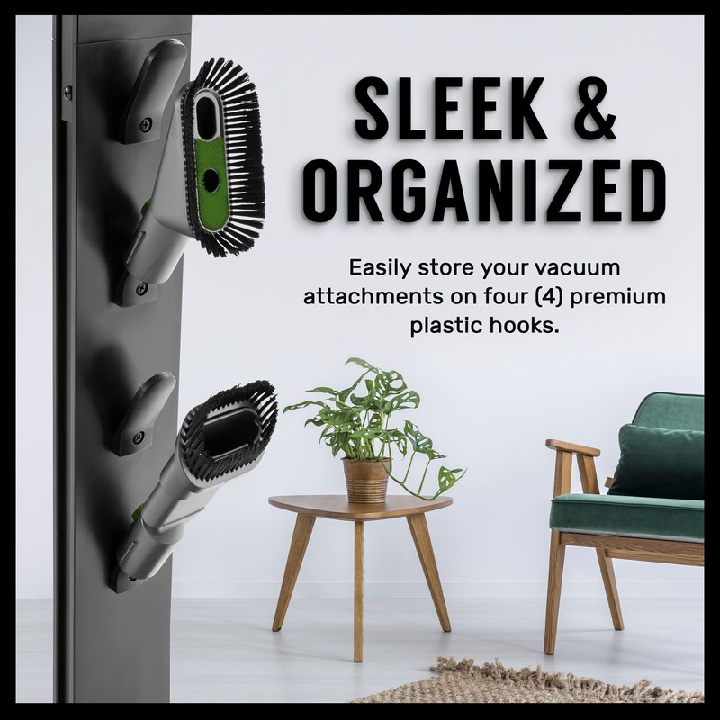 TechOrbits Docking Station Organizer - Vacuum Stand and Attachment Holder,