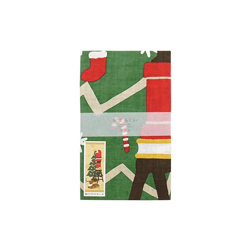 Hamamonyo (濱文様) Picture Tenugui Decoration Santa