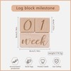 Wooden Age Blocks Milestone Blocks Set for Monthly Milestone Photo