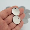 StayMax 1 Inch Round Metal Engraving Blanks Stamping Blanks Stainless