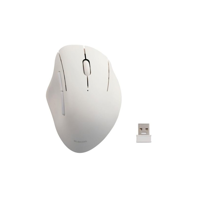 エレコム マウス SHELLPHA 無線マルチ 5ボタン Sサイズ 抗菌仕様 静音設計 ホワイト M-SH21MBSKXWH