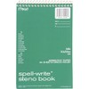 Spell-Write Steno Book, Gregg Rule, 6 x 9, Green, 80