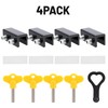 Erogeen Window Locks, 4 Sets Sliding Window Locks with Key