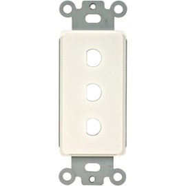 Phoenix Gold WP3 2 Position Decor Style Wall Plate Insert, White