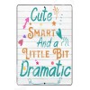 Bangin' Meats Cute Smart And A Little Bit Baby's Room Sign Weatherproof Aluminum 8" x 12"