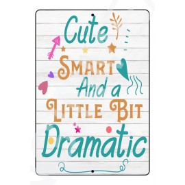 Bangin' Meats Cute Smart And A Little Bit Baby's Room Sign Weatherproof Aluminum 8" x 12"