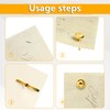 HAPY SHOP 600 Pcs Paper Fasteners 15 x 8 mm,Brass