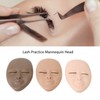 3pcs Lash Mannequin Head Eyelash Extension Practice Doll Head with