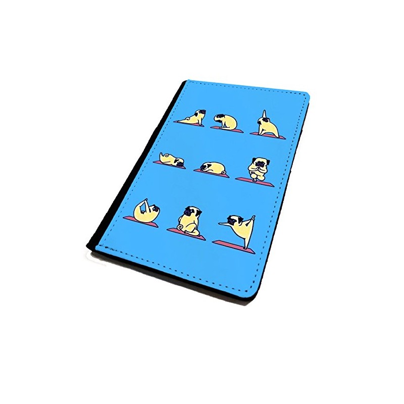 Lopo |WTF| Passport Cover/Holder. Pug Yoga | Travel Protection.