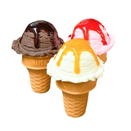 Artificial Ice Cream Scoops Realistic Simulation Imitation Fake Food Desserts Model Replica Fake Ice Cream Balls Photography Prop for Home Shops Staging Display (Combination A)